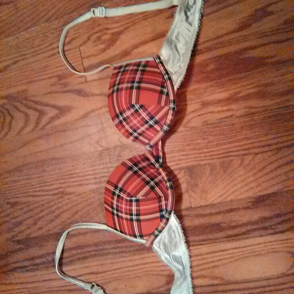 Exhilaration 32a plaid padded bra